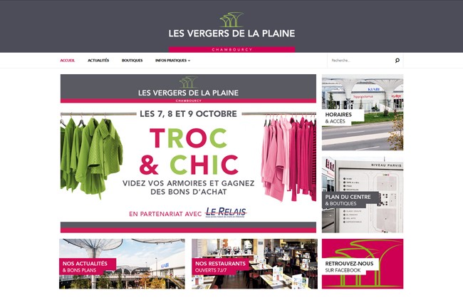 Site internet Les Vergers de la Plaine